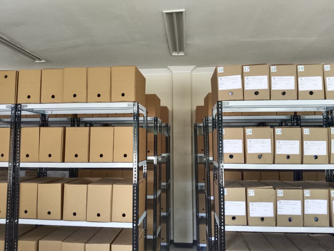 Ruang penyimpanan arsip Unit Kearsipan 3