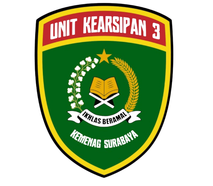 Logo Unit Kearsipan 3 Kemenag Kota Surabaya